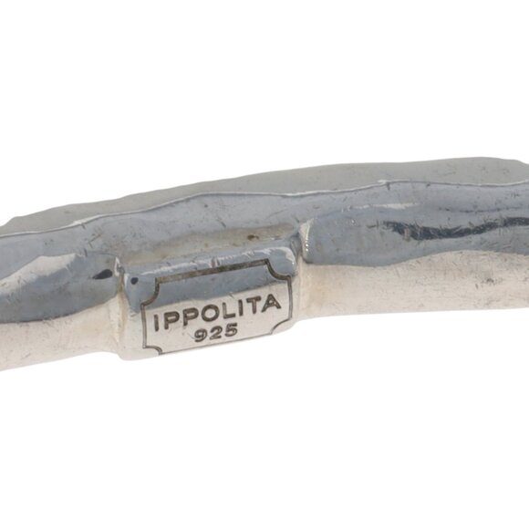 Ippolita Quartz over Mother of Pearl Station Bangle Bracelet 7" - Sterling 925 - Picture 6 of 6